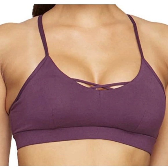 Colosseum Alexa Strappy Womens Plum Purple Sports Bra Size Small - Picture 1 of 9
